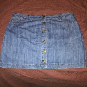 Jean Skirt Plus Size